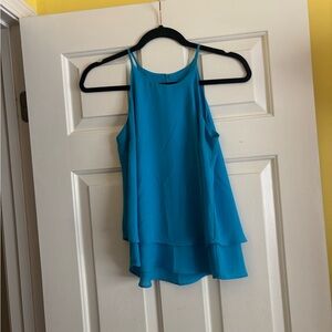 Blue A-Line Tank Top